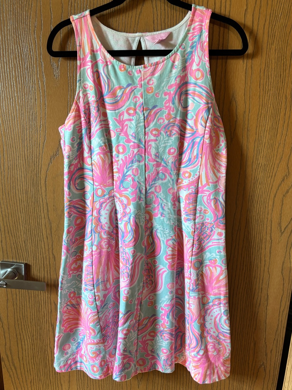 Lilly Pulitzer Felicity Fit Flare Too Much Bubbly 
French Terry Shift Dress